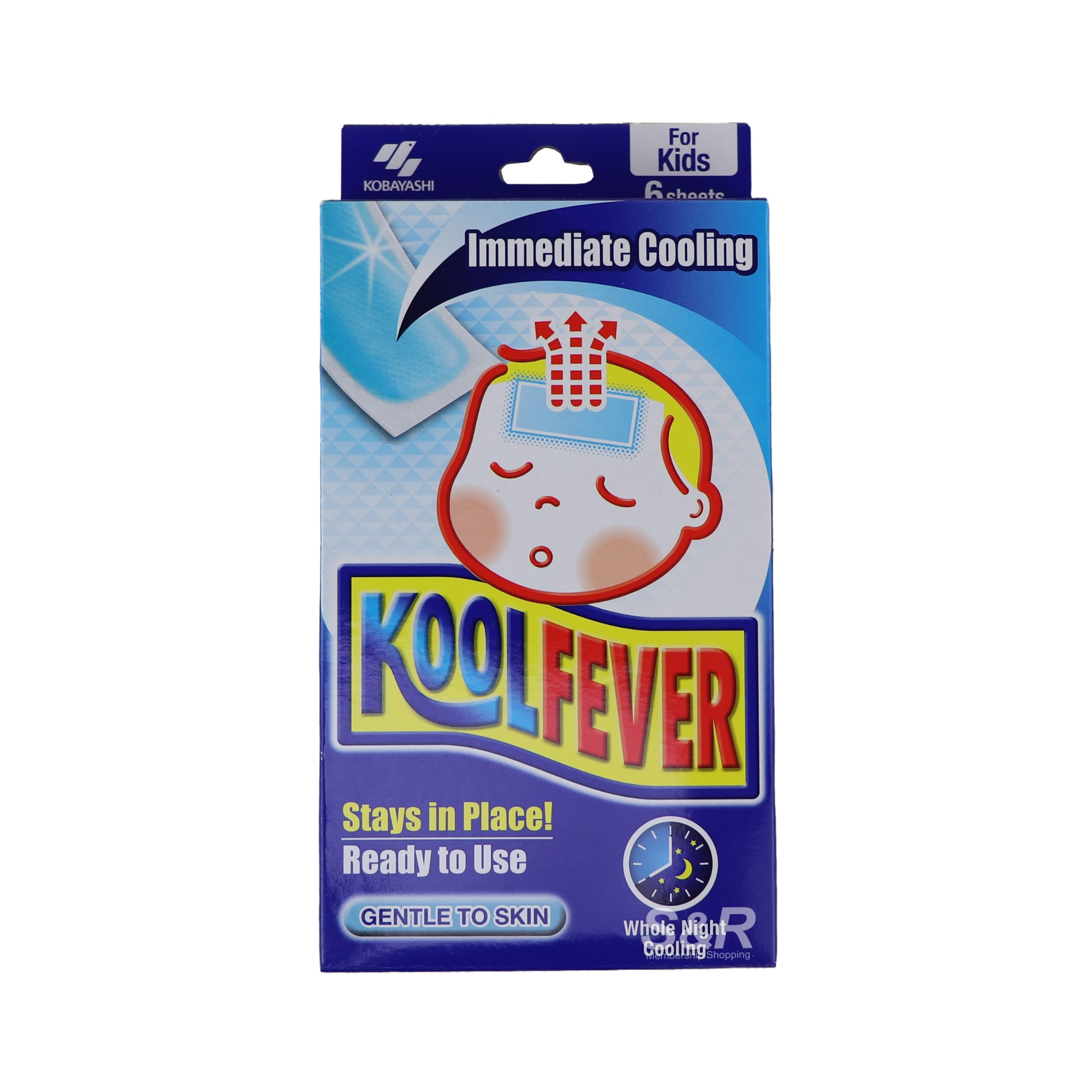 Kool Fever For Kids Cooling Gel 6pcs Kool Fever For Kids Cooling Gel 6pcs